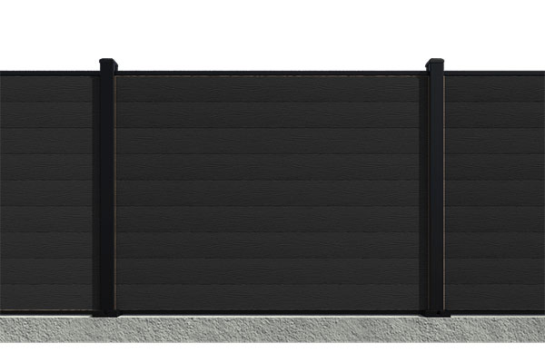 Savadeck φράχτης Natur Black – απεικόνιση φράχτη