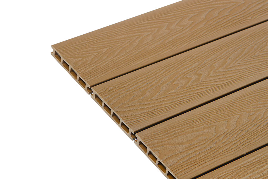 Savadeck Natur Deking Teak – πλάγια όψη πολλών σανίδων