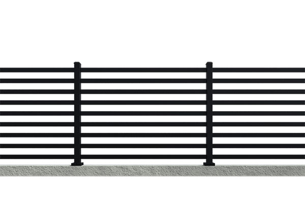 Savadeck prozirna alu ograda L – prikaz ograde