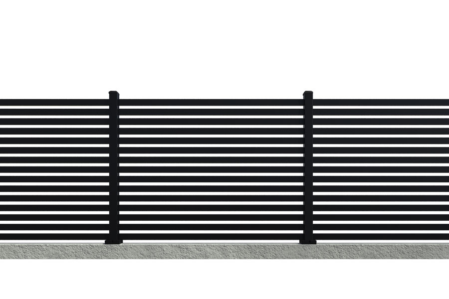 Savadeck gard transparent din aluminiu S – vedere gard