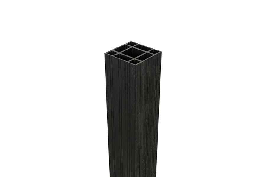 Savadeck WPC stub Black – prikaz zgornjega dela stebra