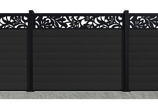 Savadeck ograja Natur z aplikacijo Black – prikaz ograje