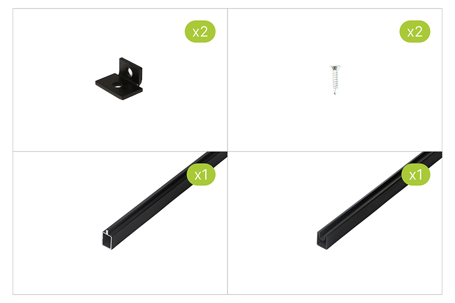 Savadeck set Natur ograje – prikaz seta komponentov